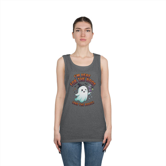 Color: Graphite Heather | I'm Here For The Boos Tank Top