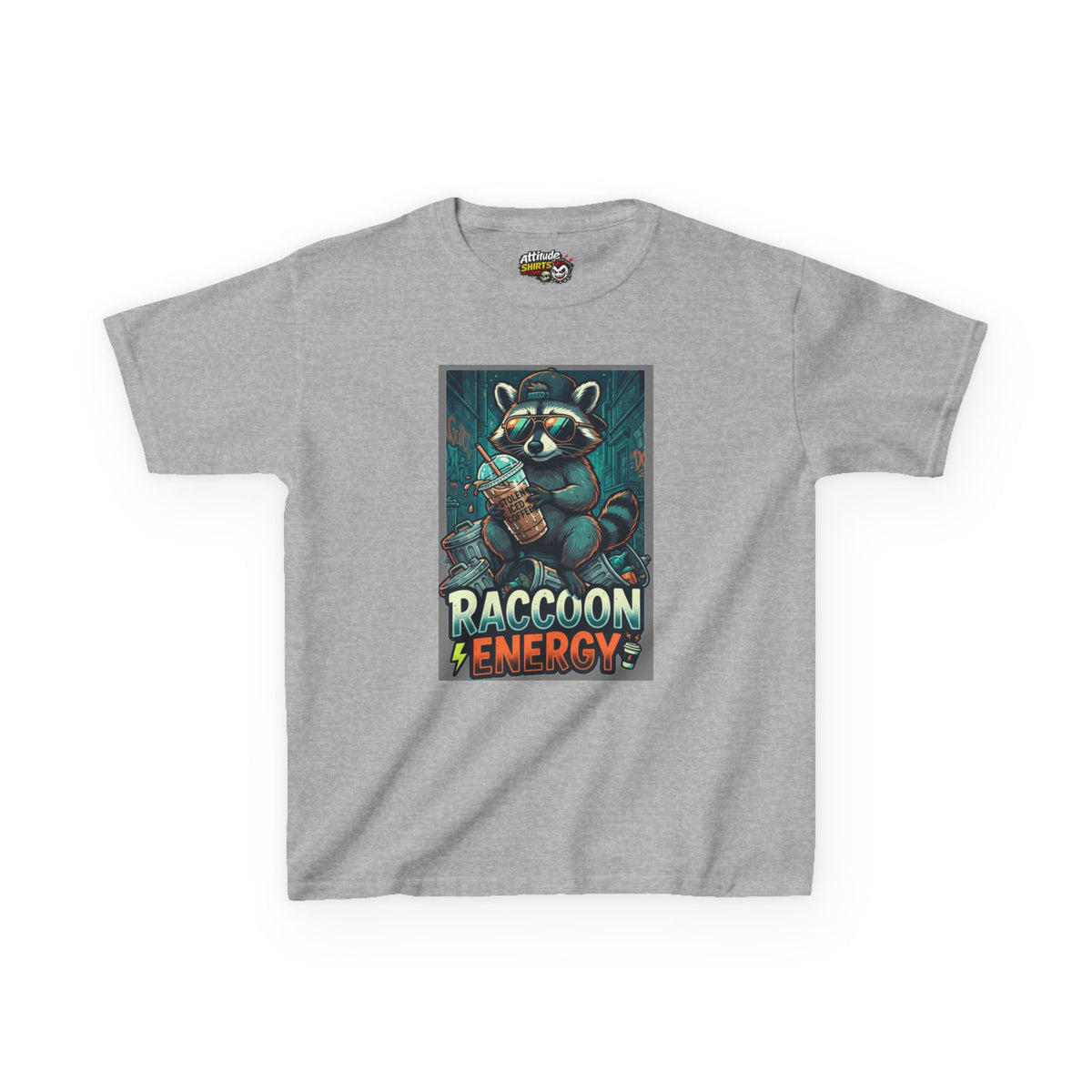 "Raccoon Energy" Kids Tee