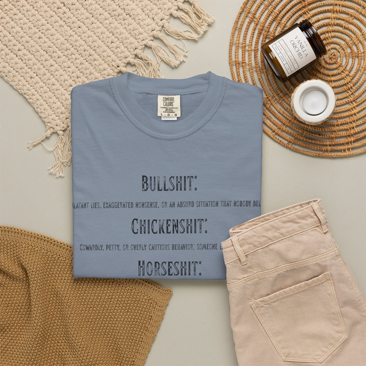 "Types of Shit" Unisex Garment-Dyed Tee