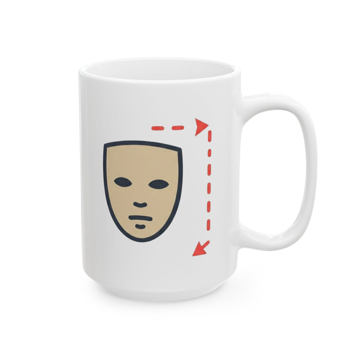 "Instructions Unclear" White Ceramic Mug — Graphic