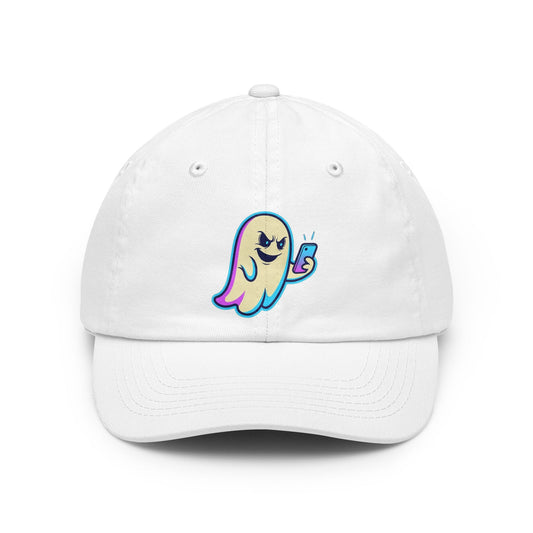 Color: White | Ghosting Dad Hat — Graphic