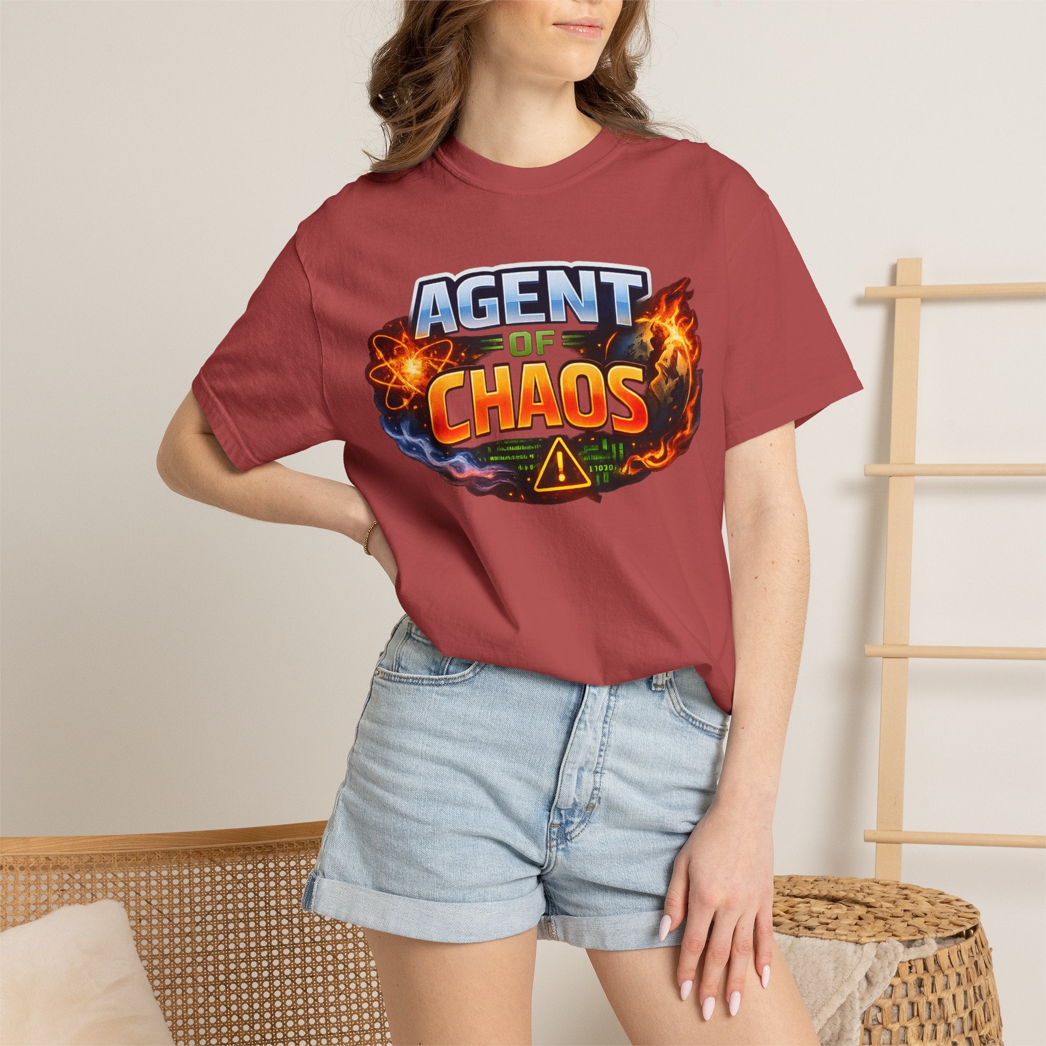 "Agent of Chaos" Unisex Garment-Dyed Tee