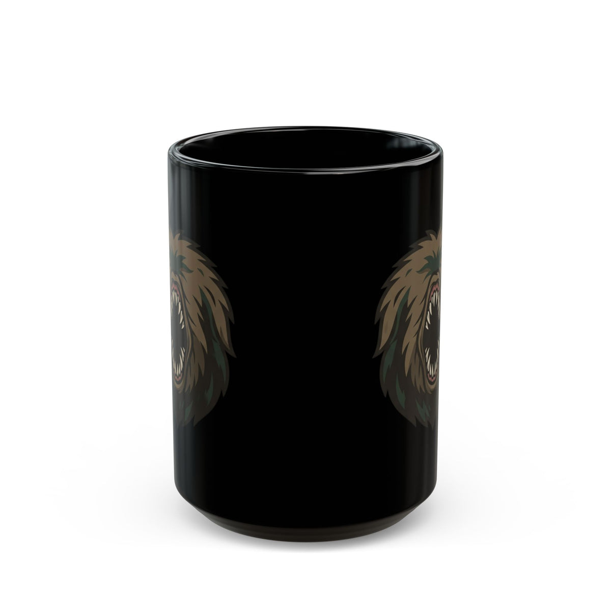 "Mapinguari (Amazon Rainforest)" Black Ceramic Mug — Graphic