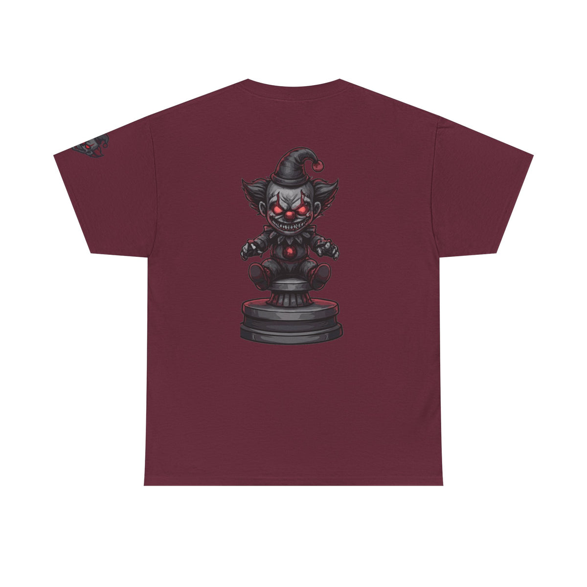 Color: Maroon | Nightmare Clown Premium Graphic Tee