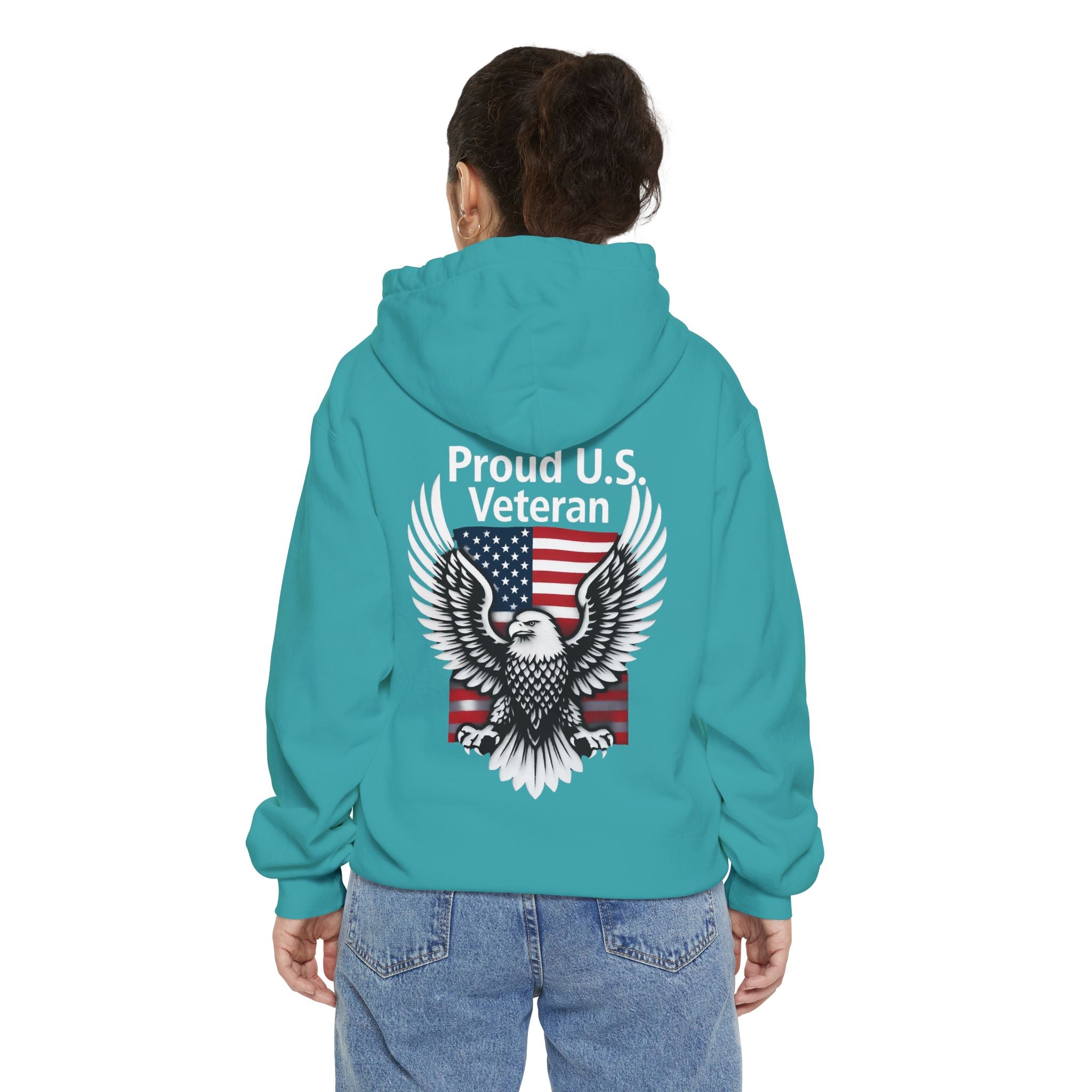 "Proud Veteran" Garment-Dyed Hoodie