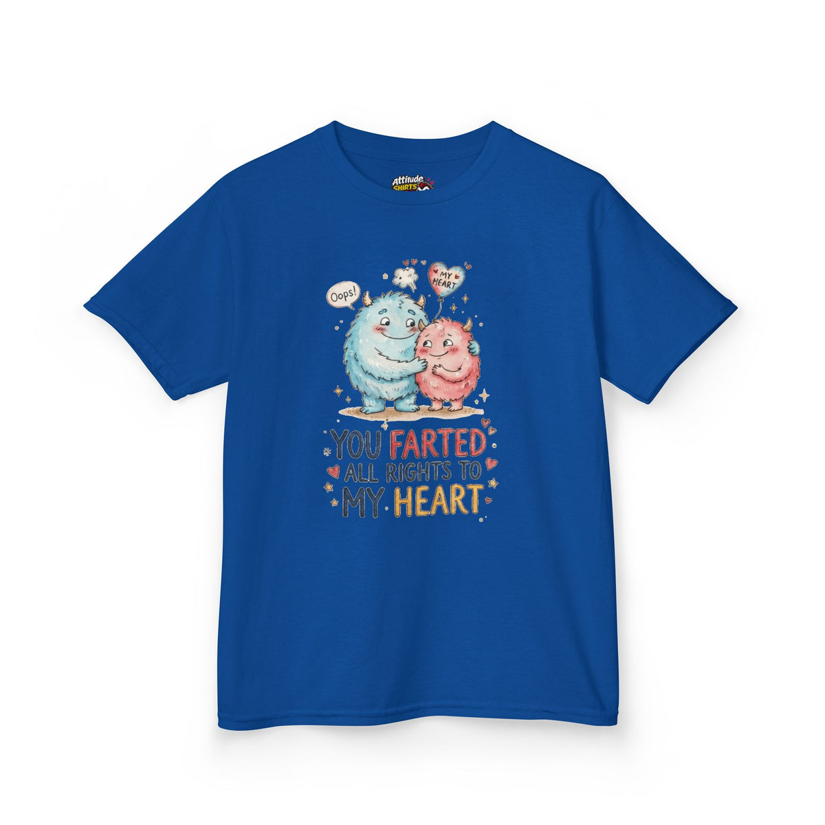 "You Farted All Rights To My Heart" Kids Tee