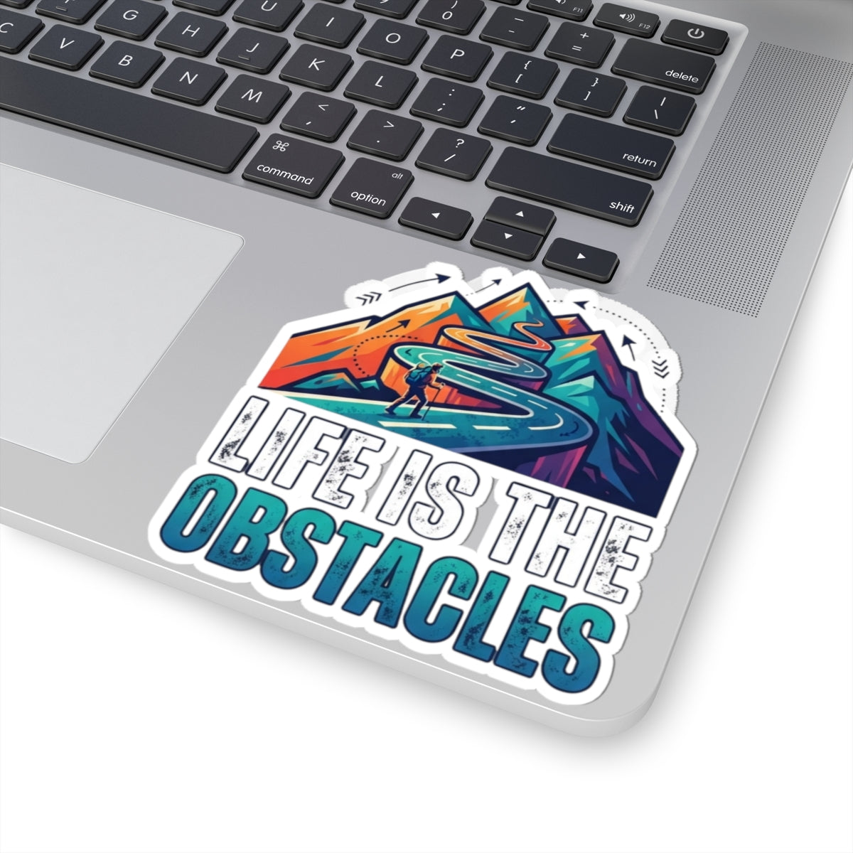 "Life Is The Obstacles" Sticker — Main