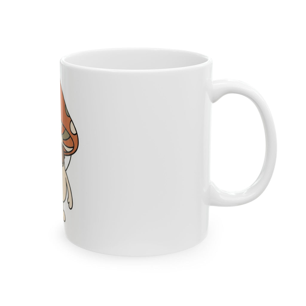 "Shroom Man" White Ceramic Mug
