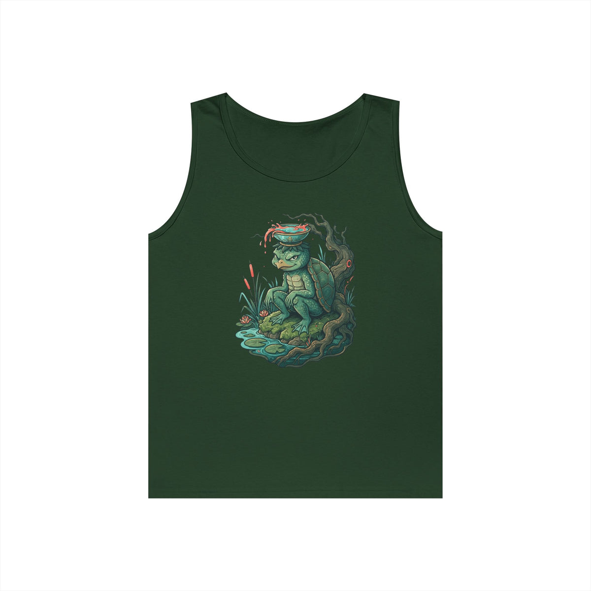 Color: Forest Green | Kappa (Japanese Folklore) Tank Top