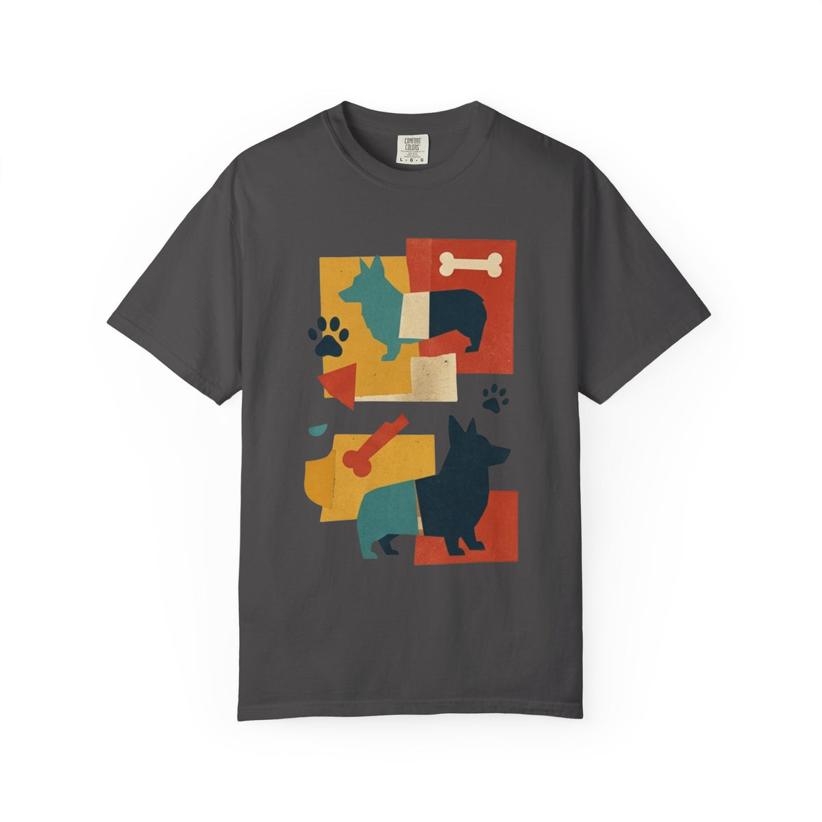 Color: Graphite | Dogs and Bones Unisex Garment-Dyed Tee