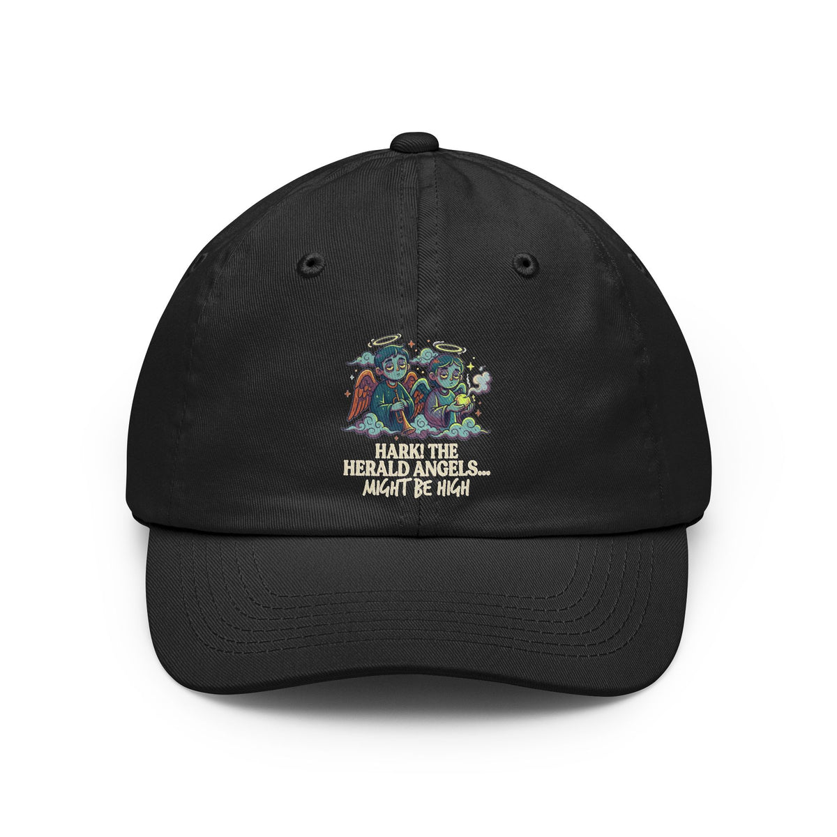 Color: Black | Hark The Herald Angels Dad Hat