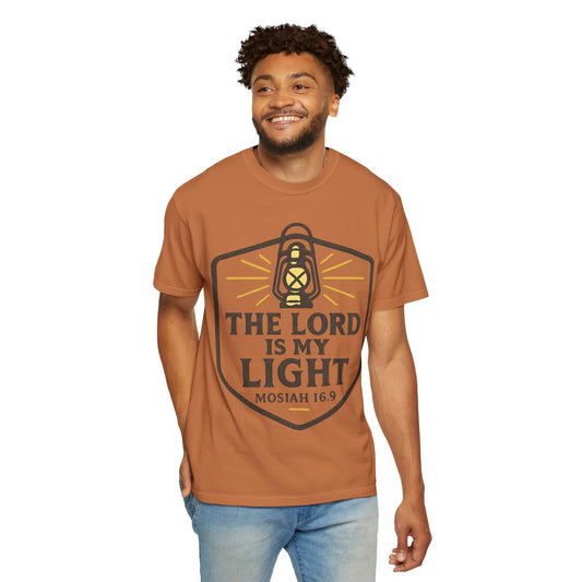 "The Lord is My Light" Unisex Garment-Dyed T-shirt
