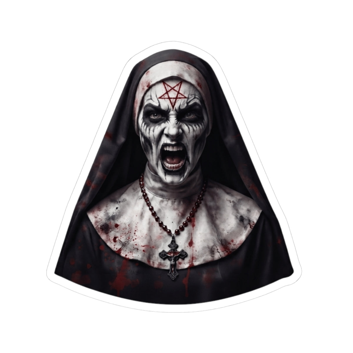 "Naughty Nun" Sticker
