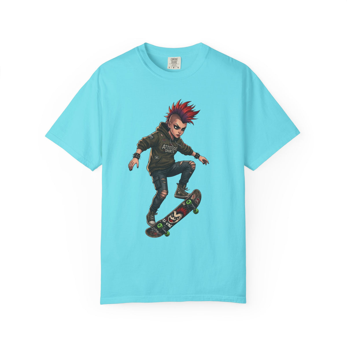 Color: Lagoon Blue | Riot Unisex Garment-Dyed Tee
