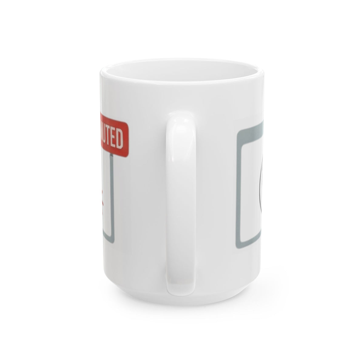 "I Found The Mute" White Ceramic Mug — Graphic