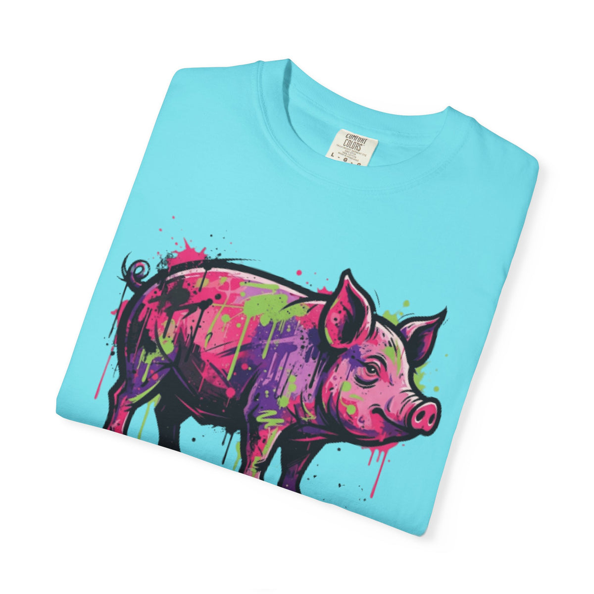 Barnyard Pig Unisex Garment-Dyed Tee