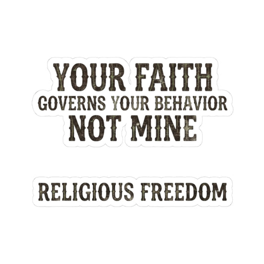 "Religious Freedom" Sticker — Main