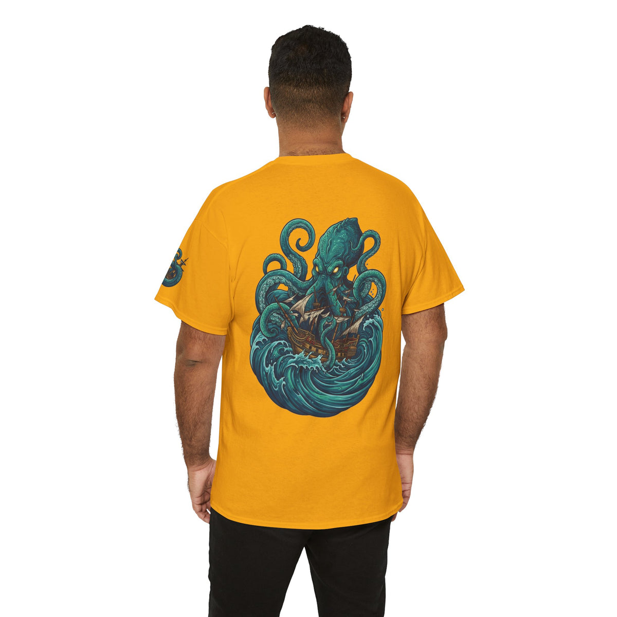 Color: Gold | The Kraken (Norse-Global Maritime) Premium Graphic Tee