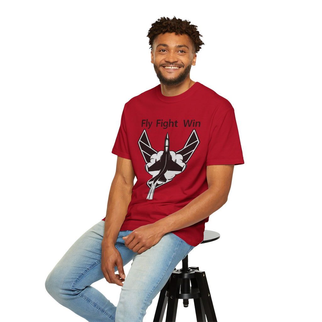 "Fly Fight Win" Unisex Garment-Dyed T-shirt