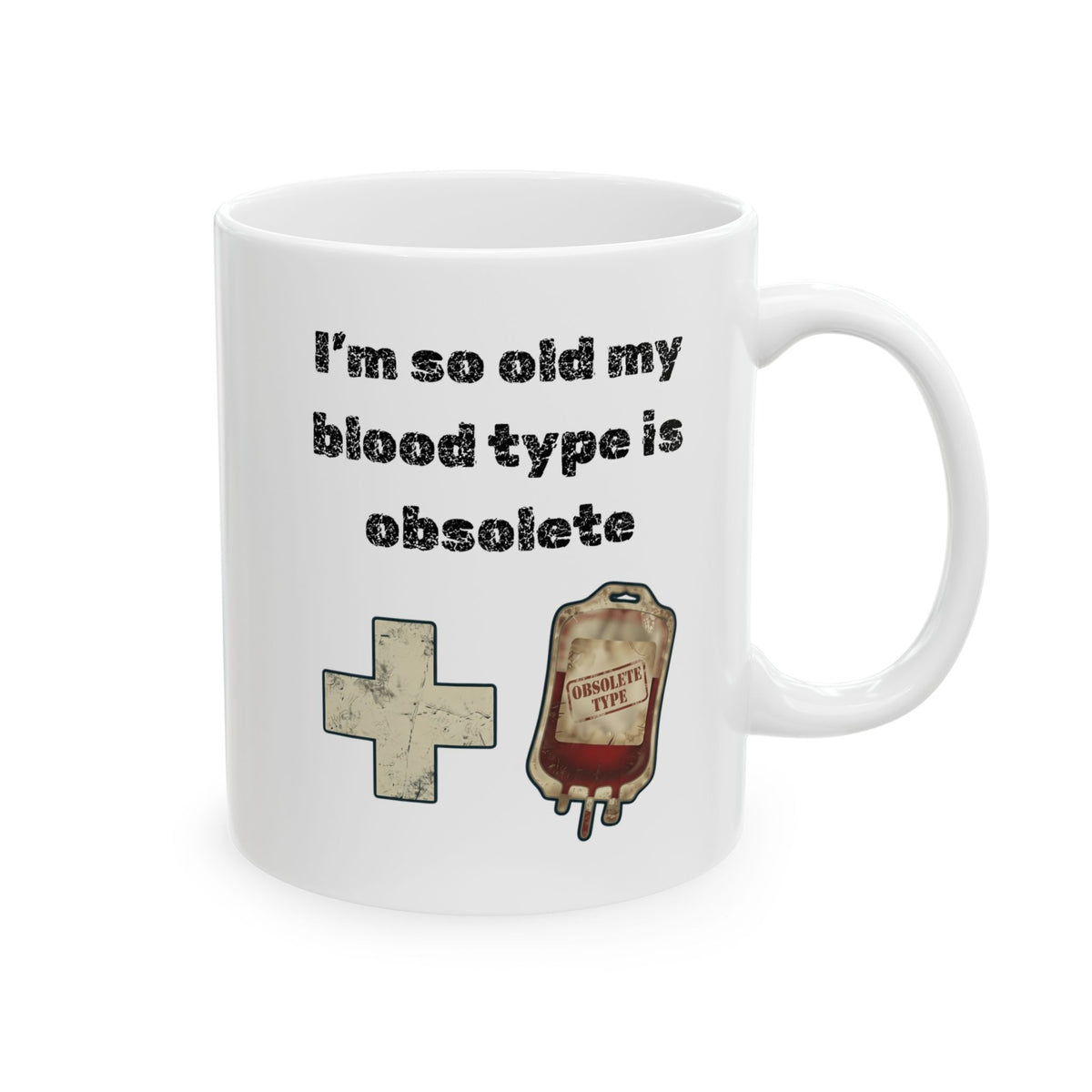 "Blood Type" White Ceramic Mug