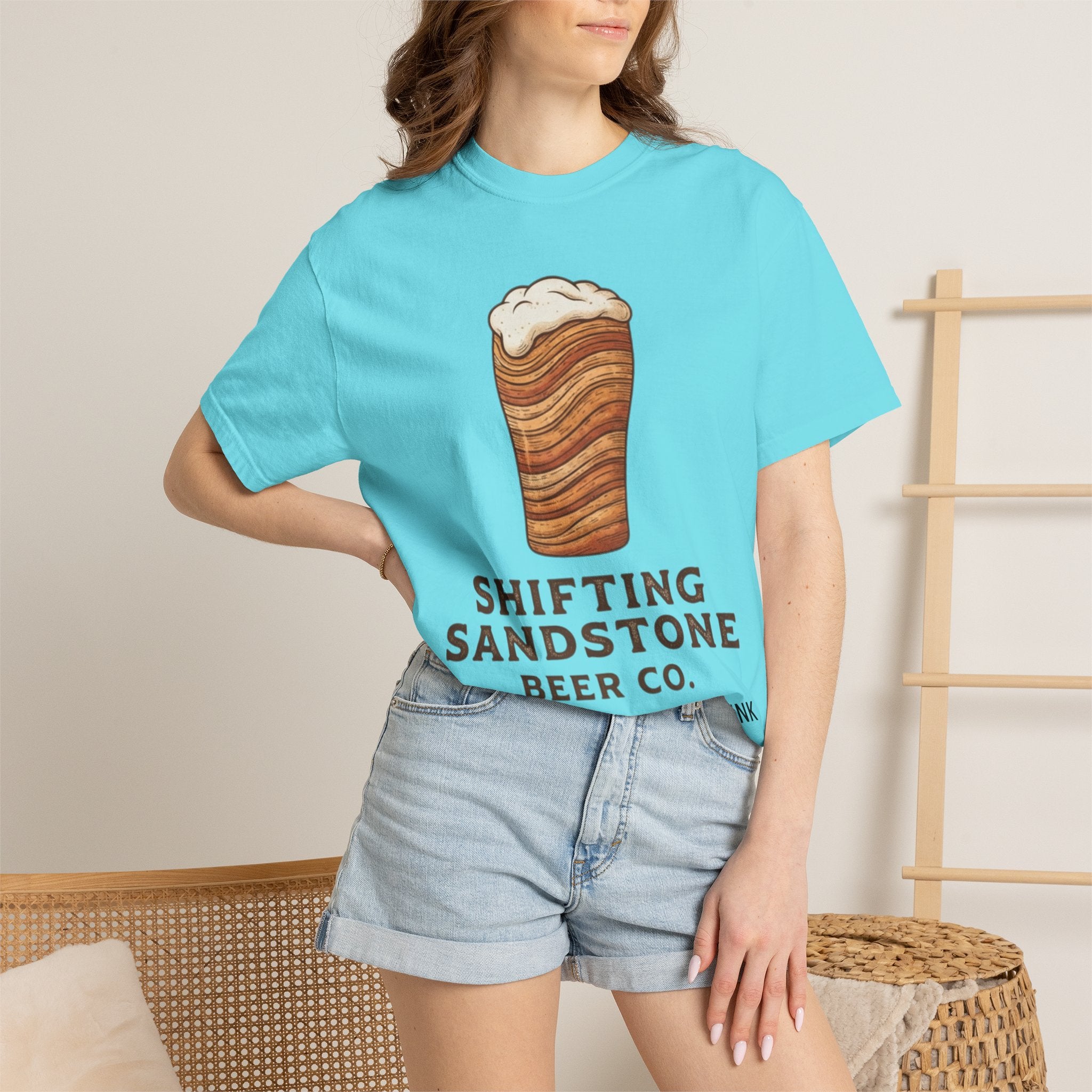 "Shifting Sandstone Beer Co." Unisex Garment-Dyed Tee