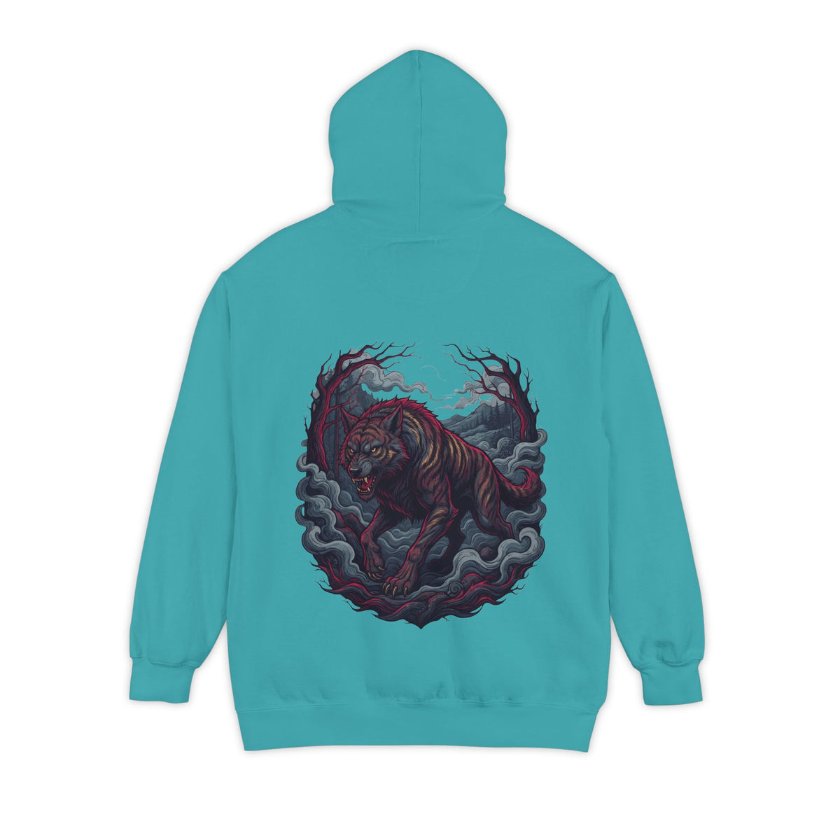 Color: Seafoam | The Beast of Gévaudan (France) Garment-Dyed Hoodie