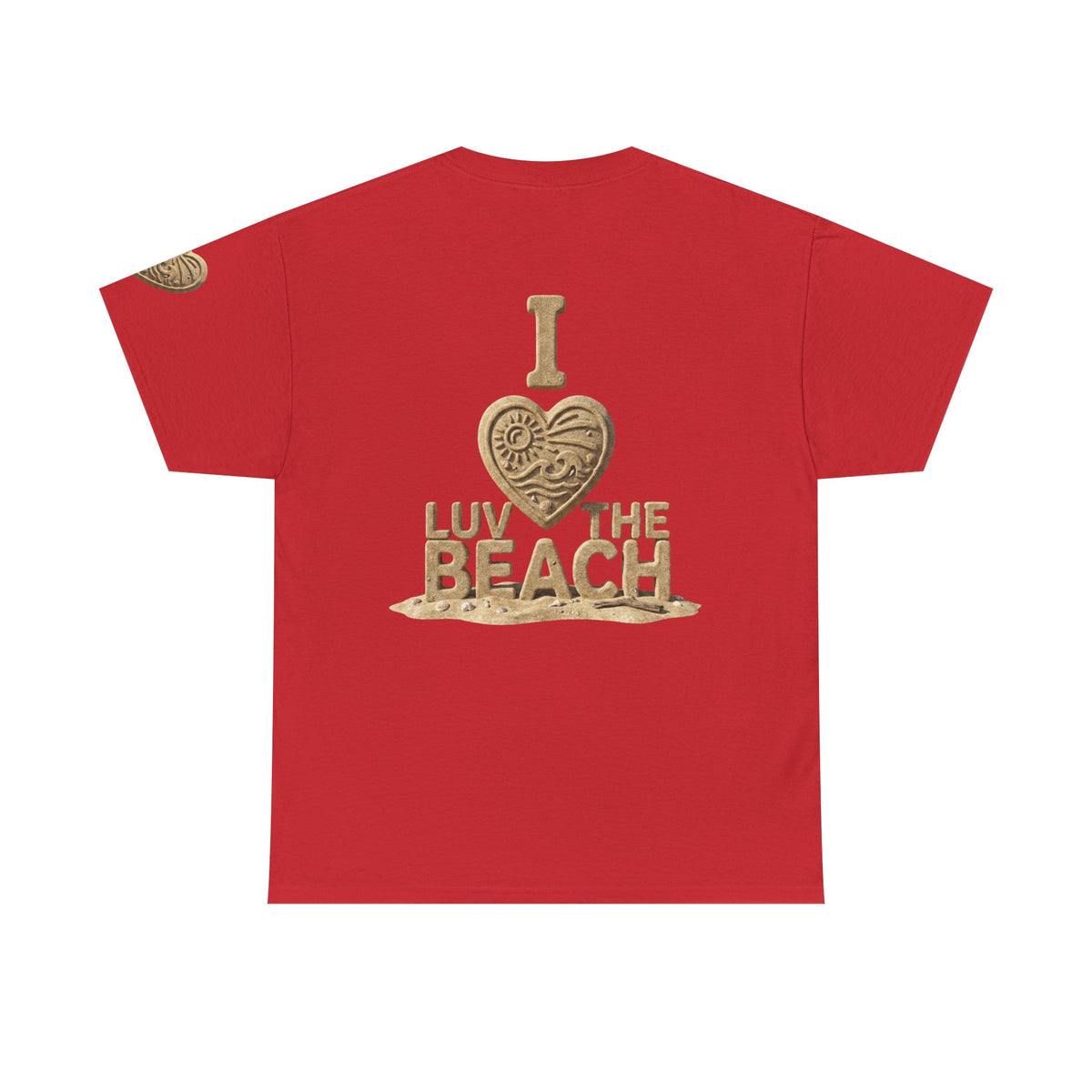 Color: Red | I Luv The Beach Premium Graphic Tee
