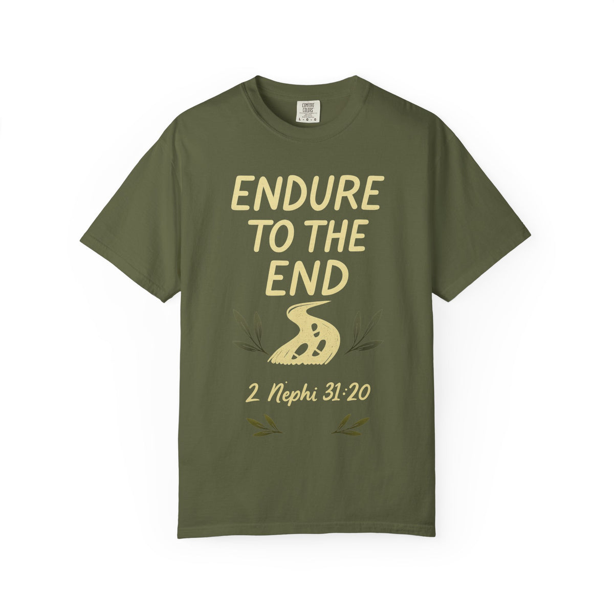 Color: Hemp | Endure to the End Unisex Garment-Dyed T-shirt