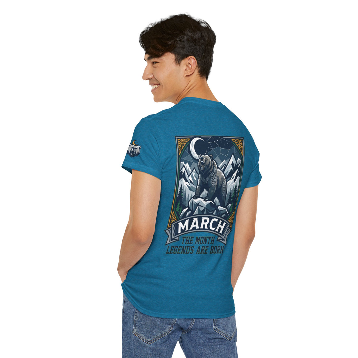 Color: Antique Sapphire | March Legend Premium Graphic Tee