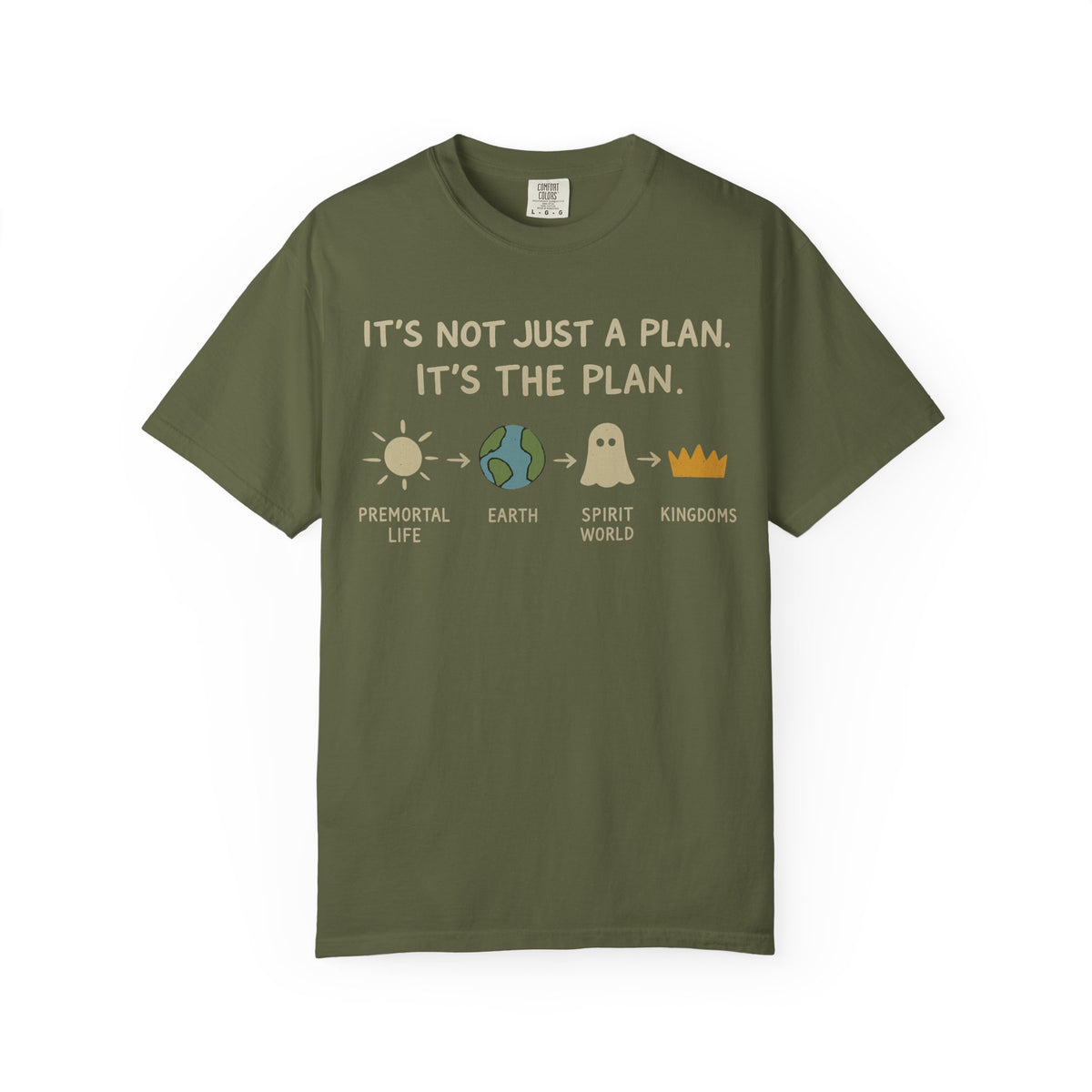 Color: Hemp | It's The Plan Unisex Garment-Dyed T-shirt