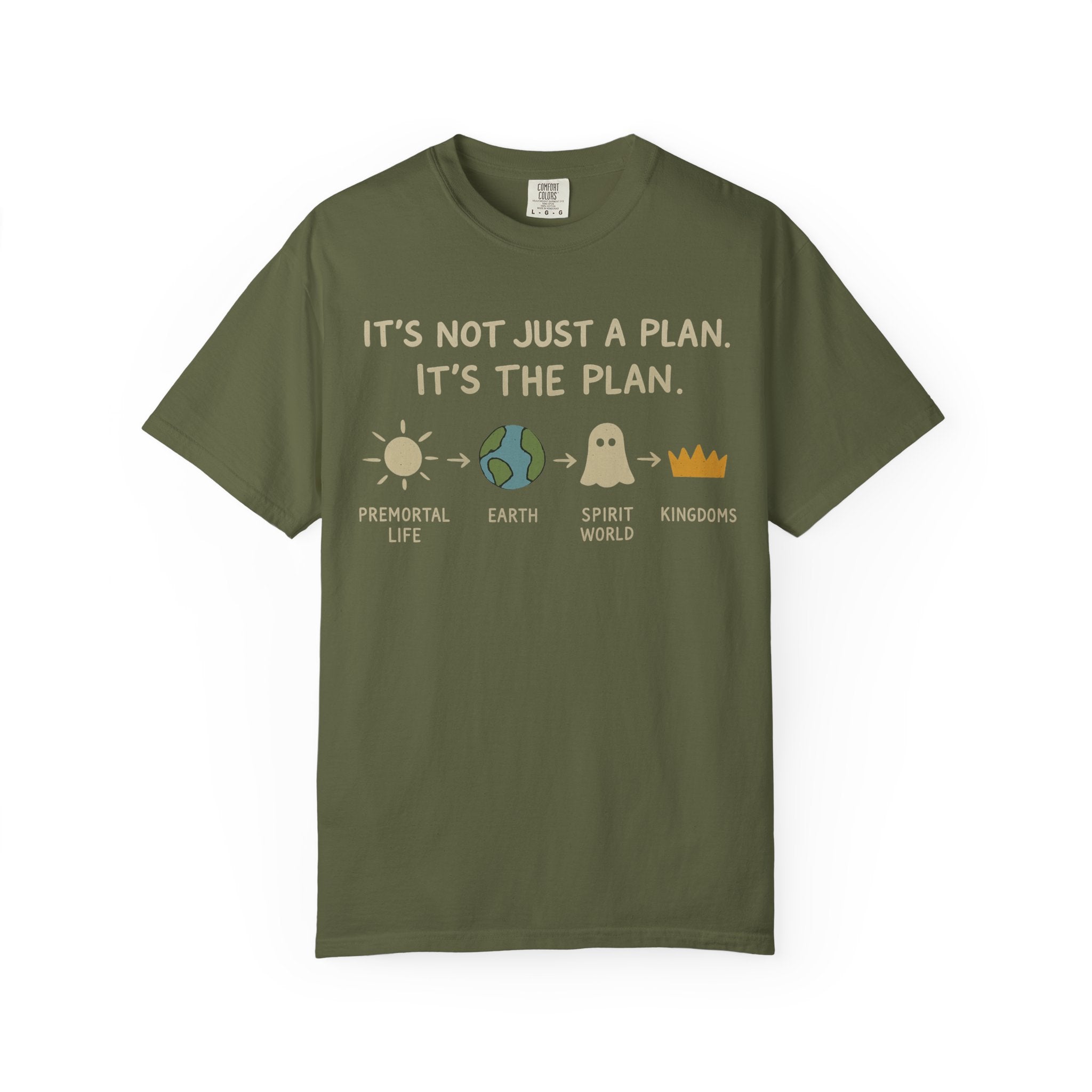 "It's The Plan" Unisex Garment-Dyed T-shirt