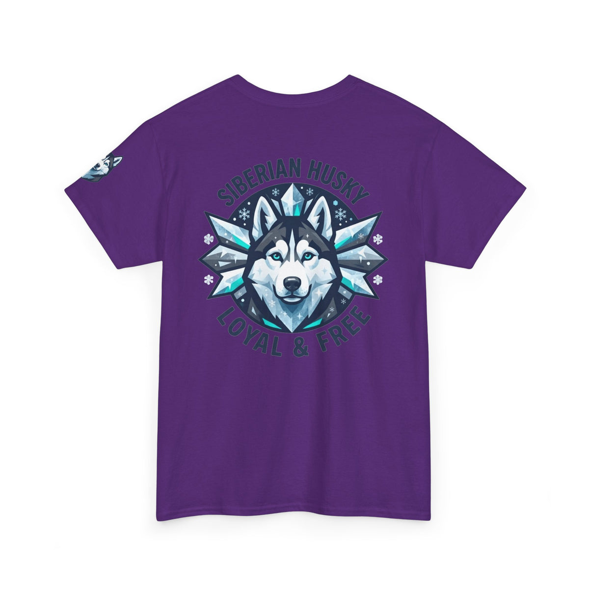 "Siberian Husky Loyal & Free" Premium Graphic Tee