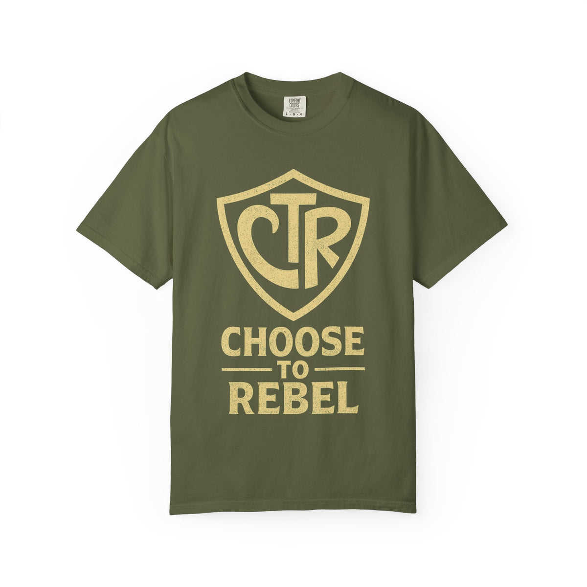 Color: Hemp | CTR: Choose to Rebel Unisex Garment-Dyed T-shirt