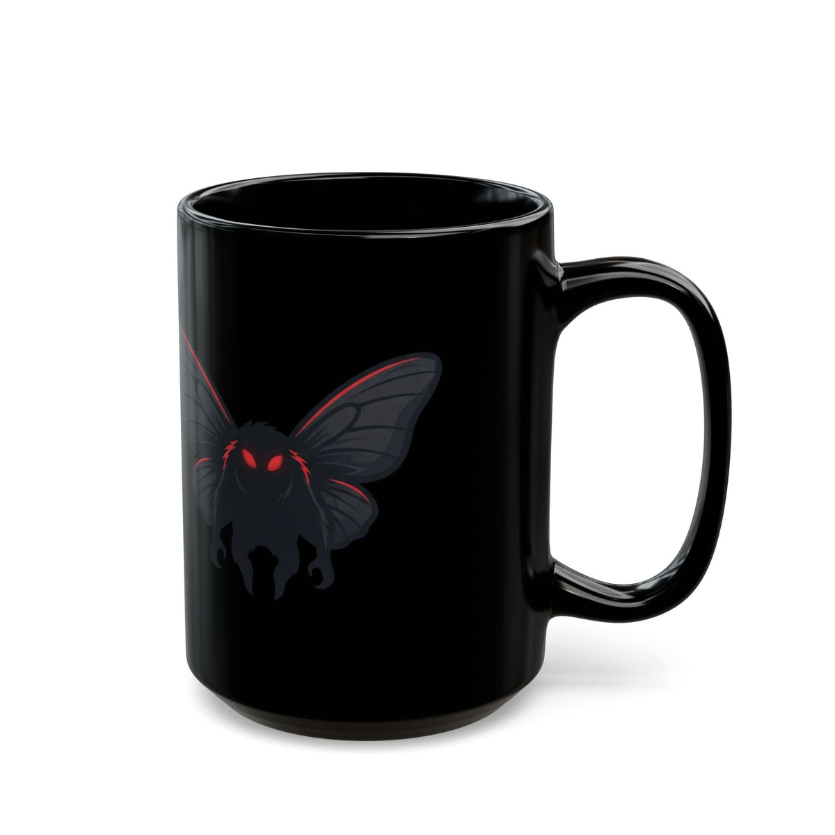 "Mothman (West Virginia, USA)" Black Ceramic Mug — Graphic