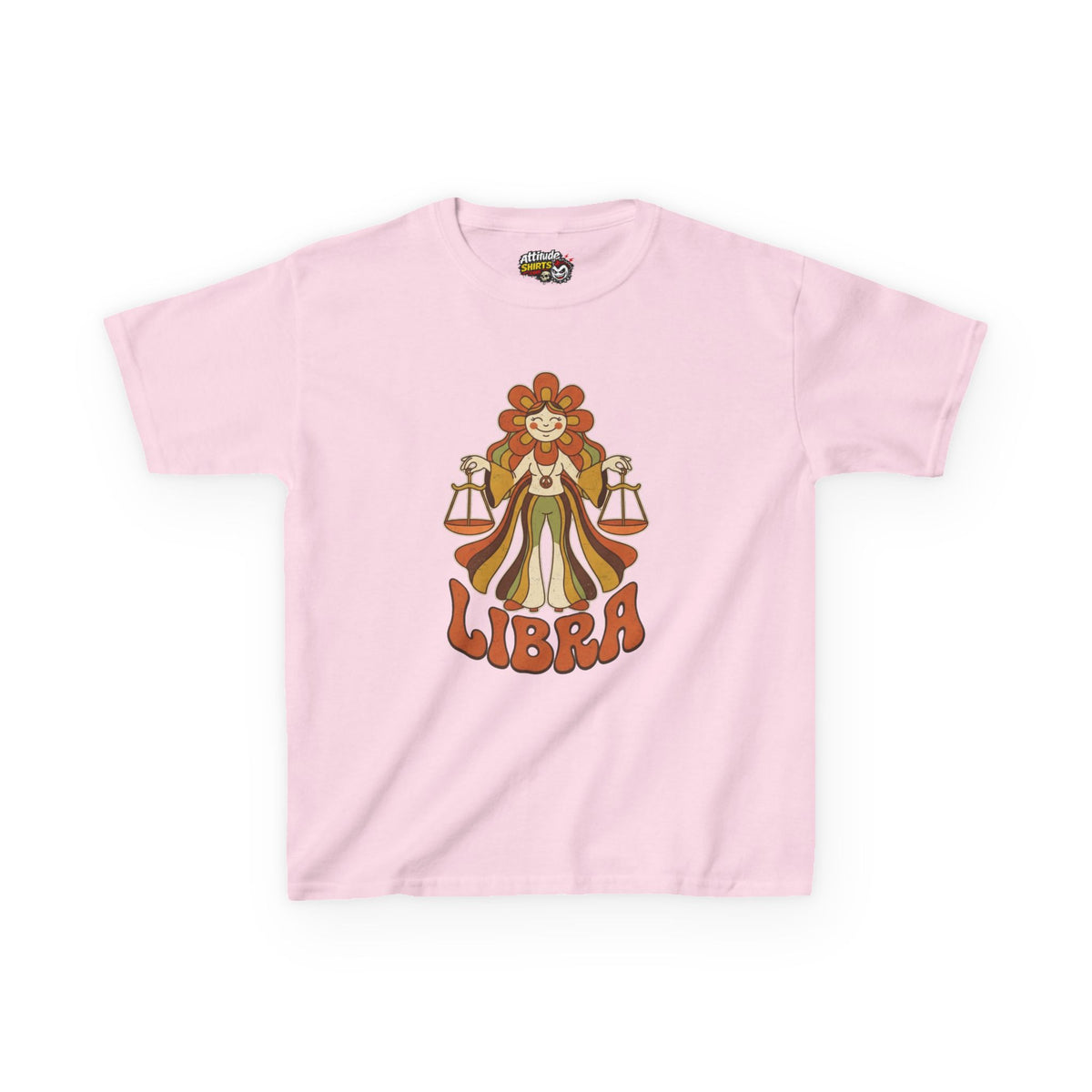 "Retro Mascot Groovy Libra" Kids Tee