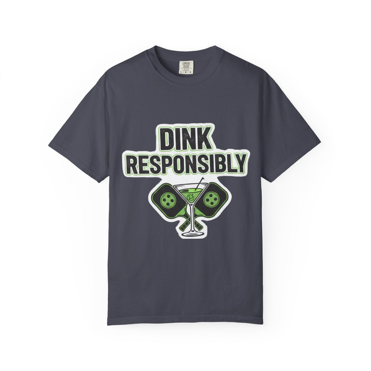 Color: Navy | Dink Responsibly | Garment-Dyed Tee — AttitudeShirts