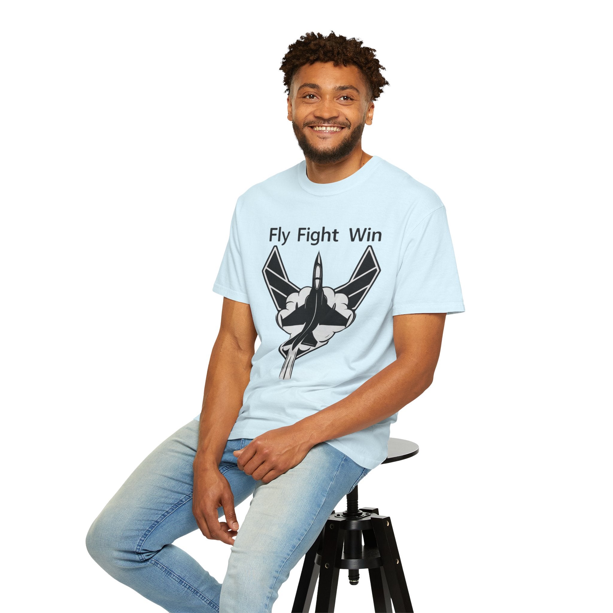 "Fly Fight Win" Unisex Garment-Dyed T-shirt