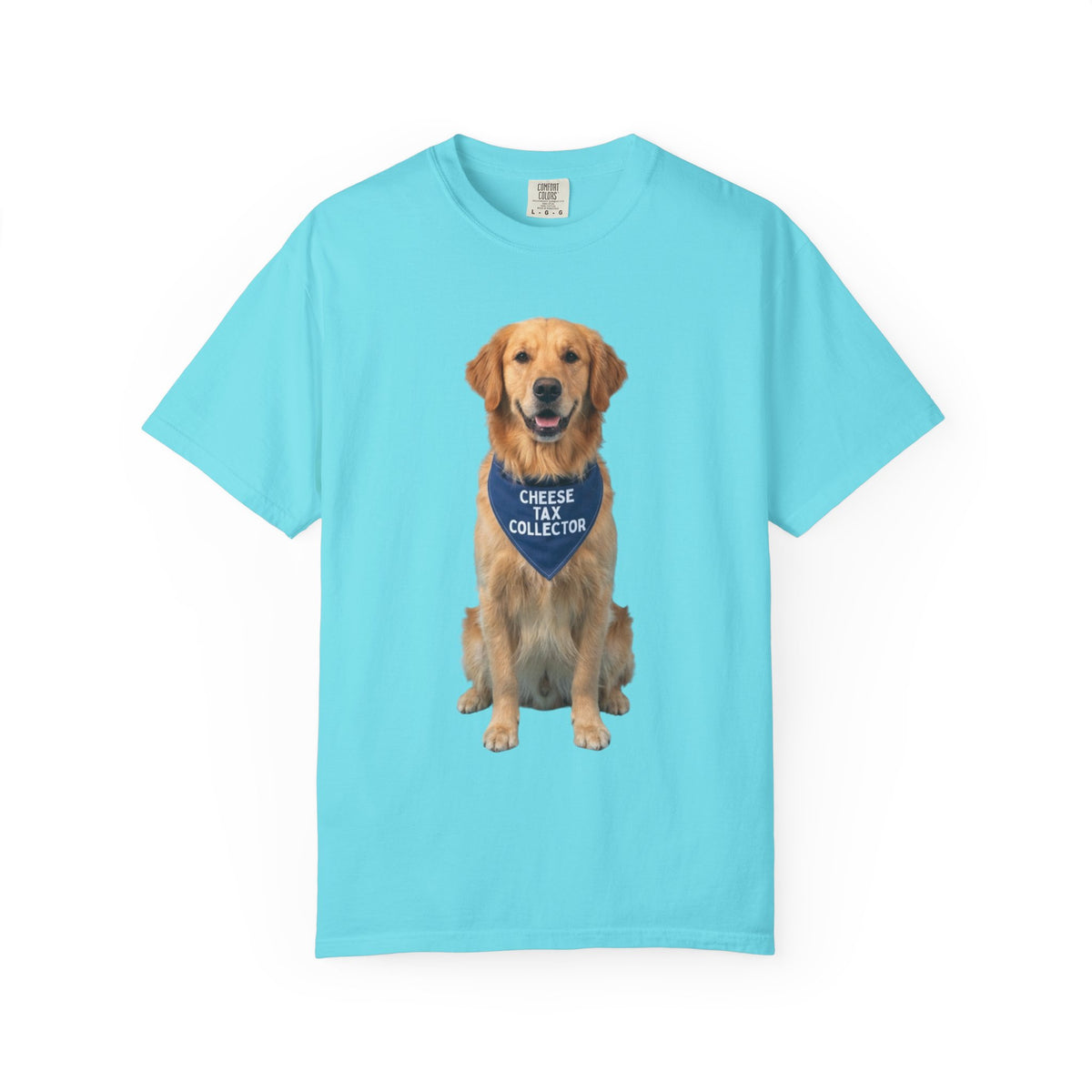 Color: Lagoon Blue | Cheese Tax Unisex Garment-Dyed Tee