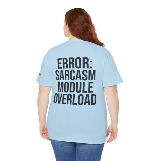 Color: Light Blue | Error Sarcasm Premium Graphic Tee