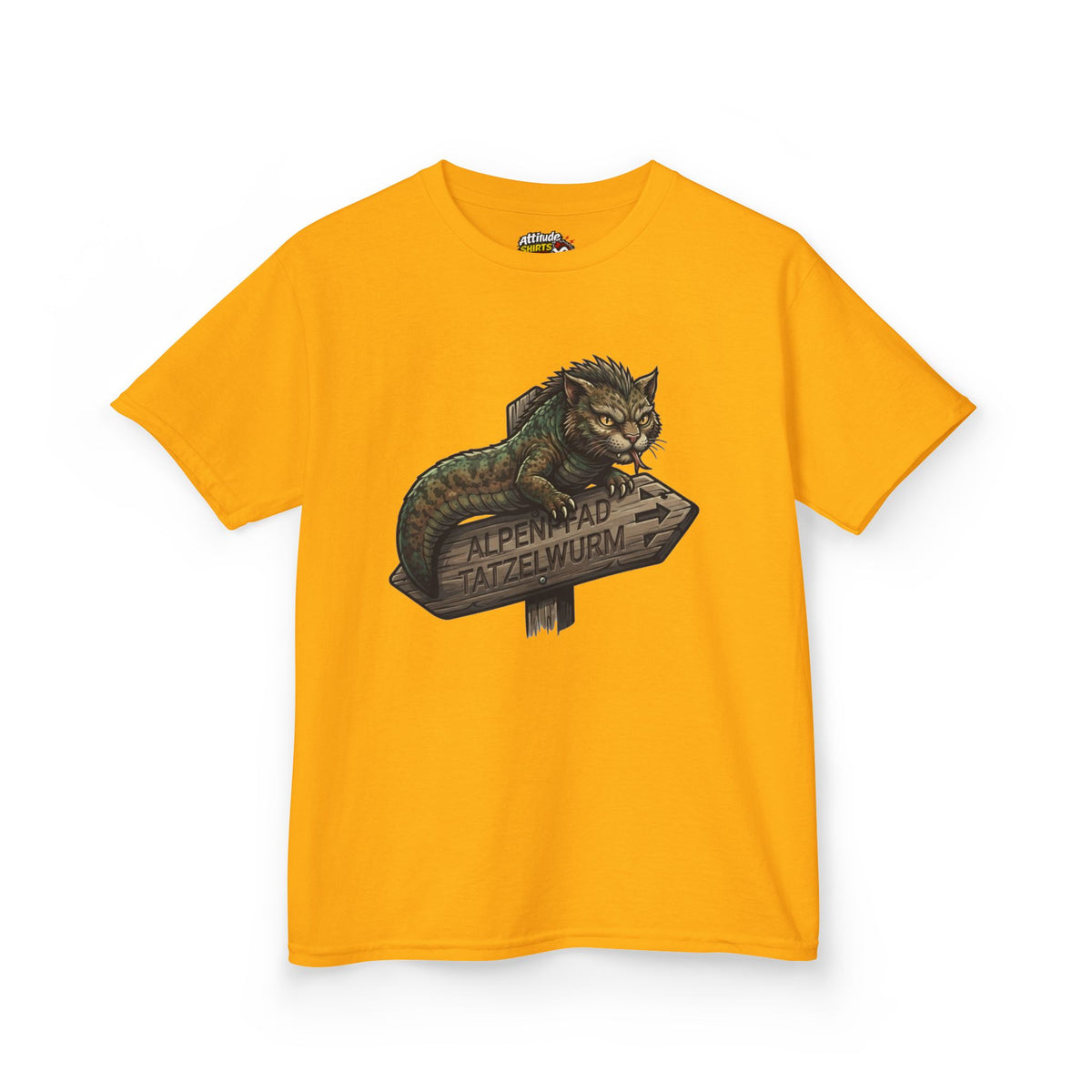 Color: Gold | Tatzelwurm (Alpine Europe) Kids Tee