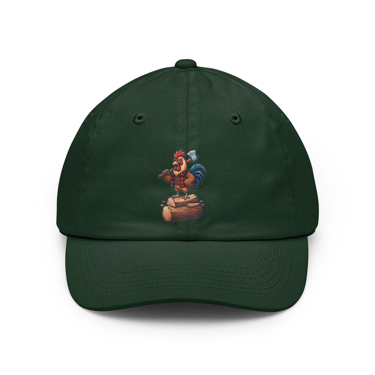 Color: Forest Green | Looking For A Little Peck Dad Hat — Graphic