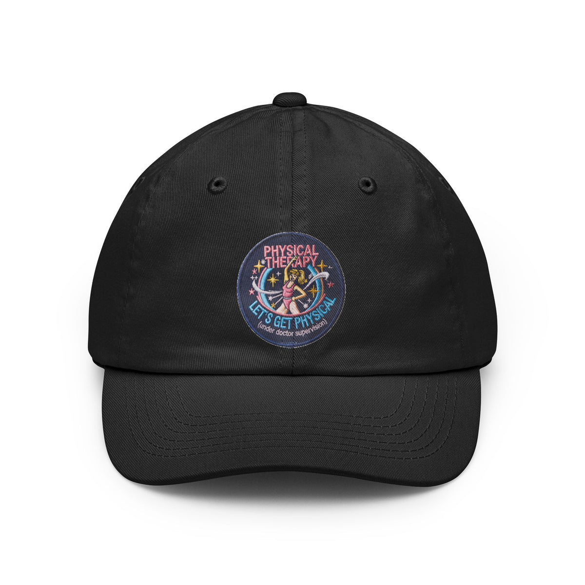 Color: Black | Let's Get Physical Dad Hat — Graphic