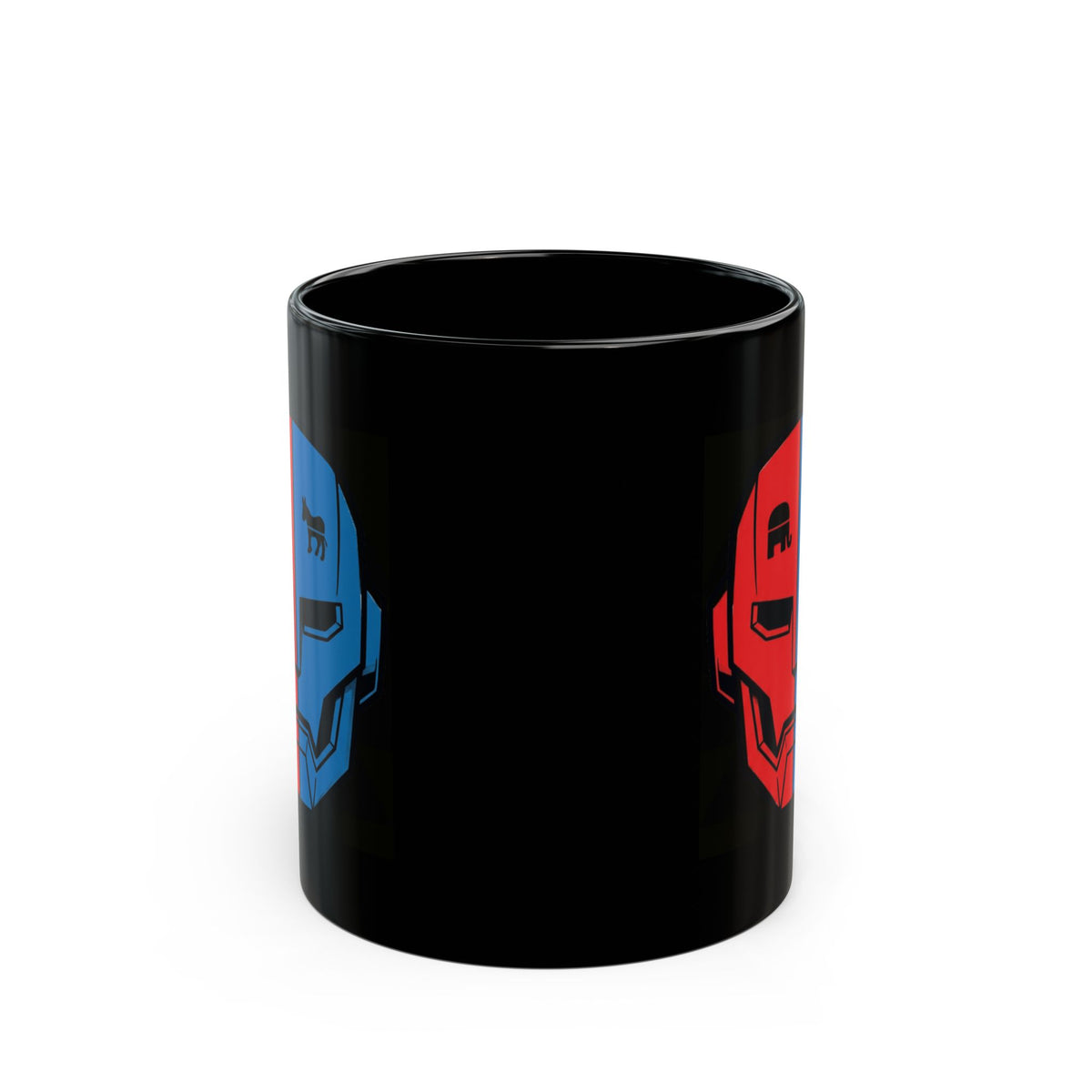 "My AI Has Opinions" Black Ceramic Mug — Graphic