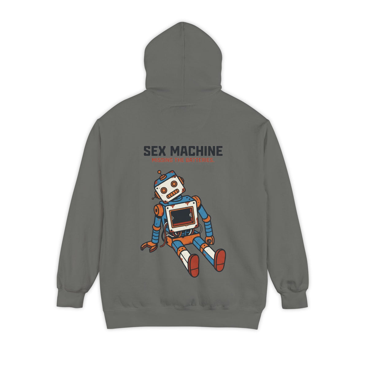 Color: Grey | Sex Machine Garment-Dyed Hoodie