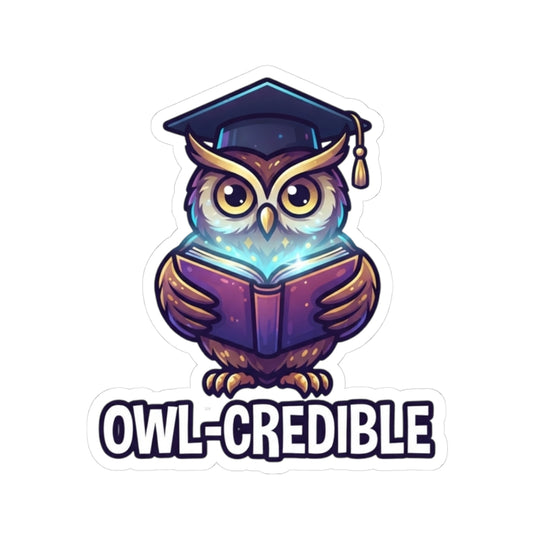 "Owl Credible" Sticker — Main