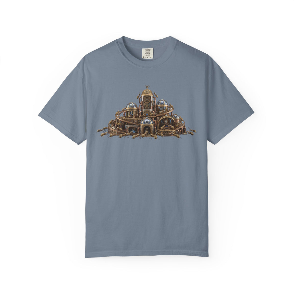 Color: Blue Jean | Cyber Ants Unisex Garment-Dyed Tee
