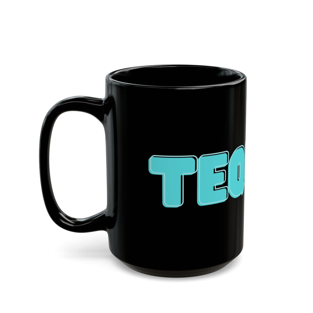 "Tequila Makes You Take Your Clothes Off" Black Ceramic Mug — Graphic