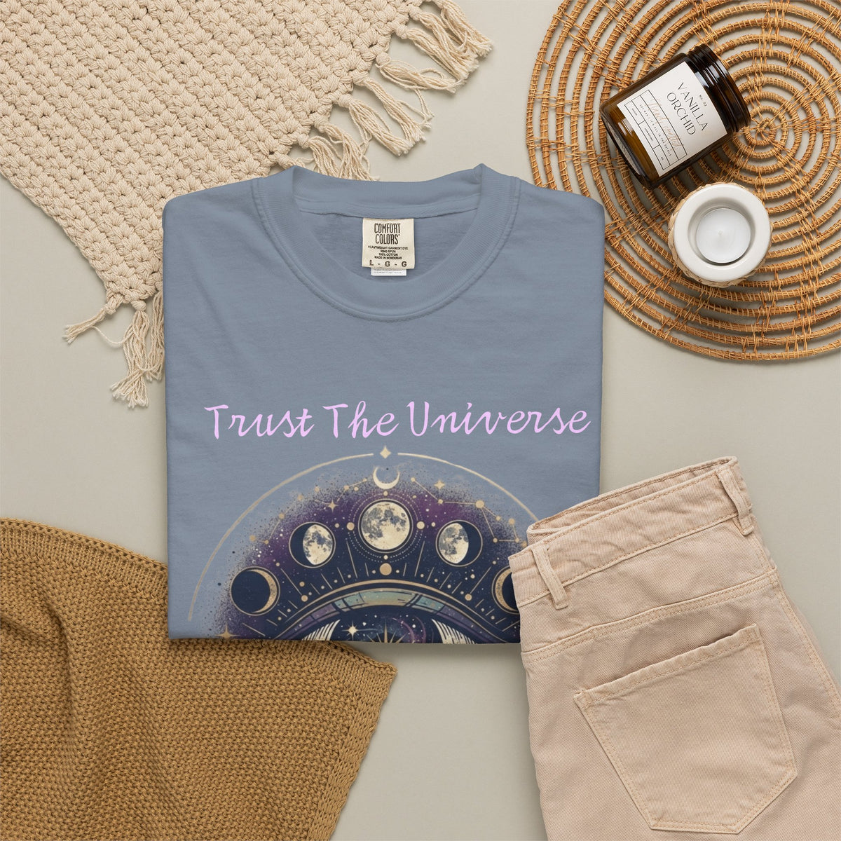 "Trust the Universe" Unisex Garment-Dyed Tee