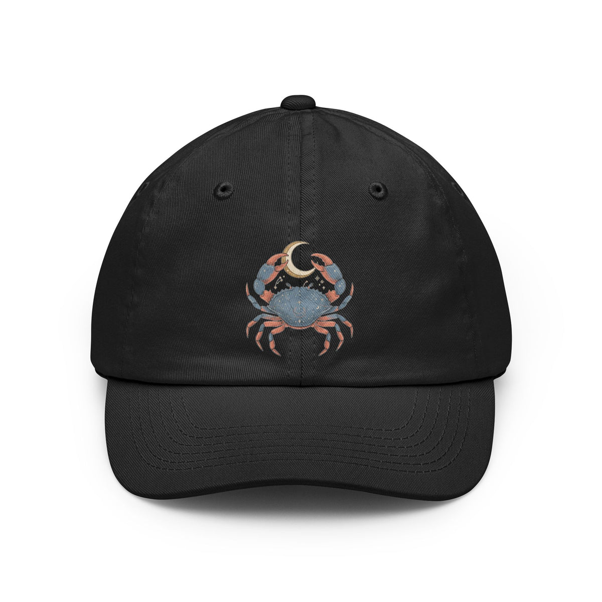 Color: Black | Cancer The Moon Child Crab Dad Hat