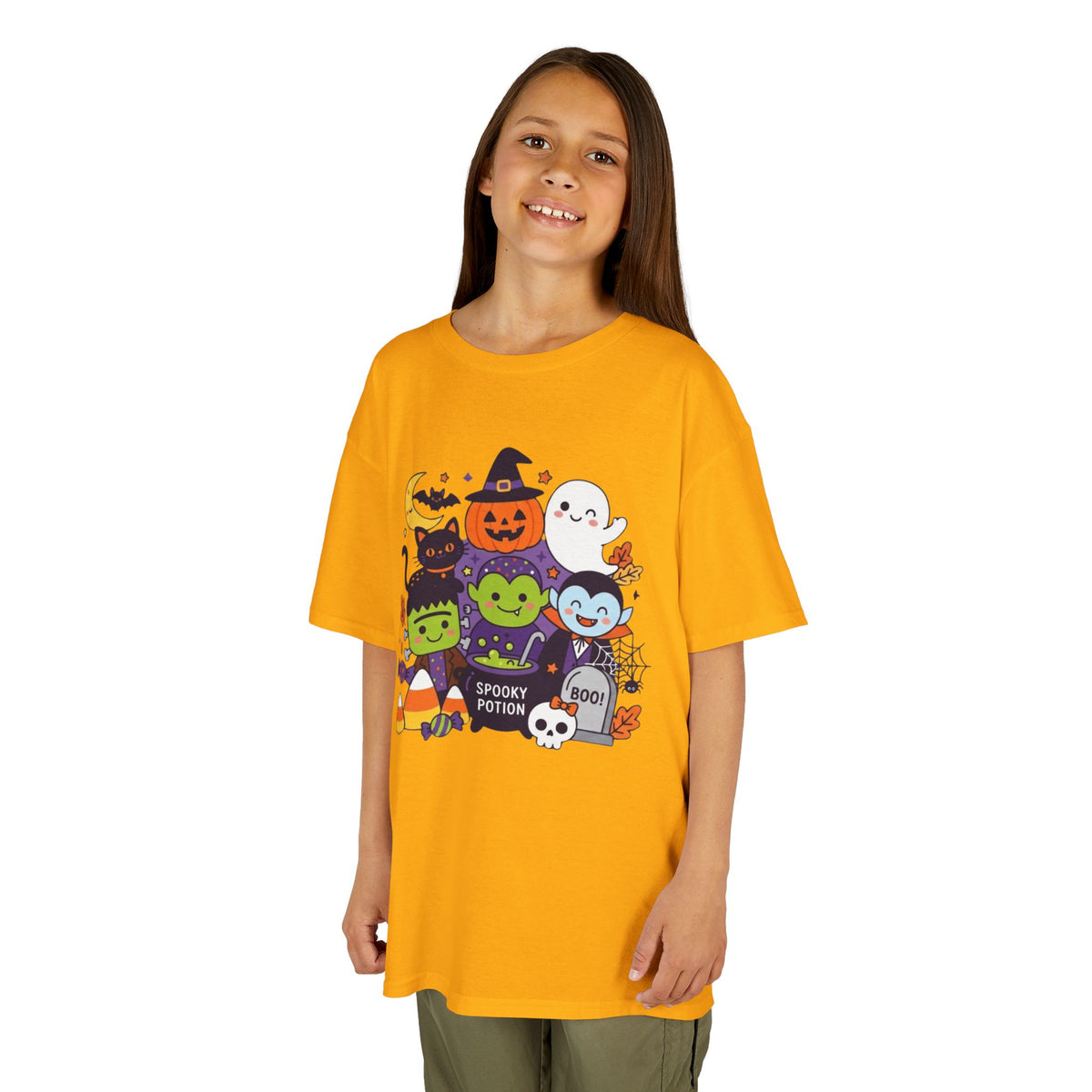 Color: Gold | Spooky Potion Kids Tee